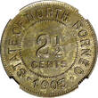 Malaysia 1/2 Cent British North Borneo 1903 2- NGC MS62 LIGHT TONED Heaton RARE KM# 4 (59)