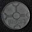 1 Cent Netherlands German Occupation Zinc 1944  WWII ISSUE KEY DATE KM# 170 (7) Uncertified