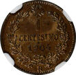 1 Centesimo Italy Vittorio Emanuele III Bronze 1904 R  NGC MS64 BN KM# 35 (241)