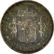 1 Peseta Spain Alfonso XIII Silver 1900  ch.XF Nice Rainbow Toned KM# 706 (112) Uncertified