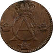 1/4 Skilling SWEDEN Gustav IV Adolf Copper 1805  aUNC KM# 564 (20 829)