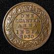 1/4 Anna India-British George V 1930 (C)  Calcutta UNC/BU Toning KM# 512 (730) unz