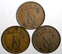 FINLAND Nicholas II Copper 1908 5 Penniä KM# 15 RANDOM PICK (1 Coin) (27 154) Uncertified