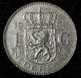 1 Gulden Netherlands Juliana Nickel 1969 Cock  25 mm Royal Dutch KM# 184a (950) Uncertified