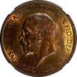 United Kingdom 1 Penny GREAT BRITAIN George V Bronze 1935  NGC MS64 RB NICE TONING KM# 838 (06)