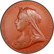 United Kingdom Bronze GREAT BRITAIN Victoria  Specimen 1897 Jubilee Medal PCGS SP64 56mm E1817a