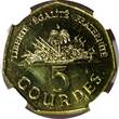 5 Gourdes Haiti 2013  Haitian statesmen NGC MS64 Heptagon GEM BU KM# 156 (028)