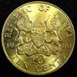 10 Cents KENYA Daniel Toroitich Arap Moi Nickel-Brass 1980  UNC KM# 18 (24 125) unz