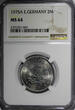Germany 2 Mark German-Democratic Republic Aluminum 1975-A  NGC MS64 TOP GRADED KM#48 (69)
