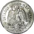 50 Centavos Mexico ESTADOS UNIDOS Silver 1944 M  NGC MS66 GEM BU KM# 447 (041)