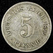 5 Pfennig Germany - Empire Wilhelm II 1899 D  Munich Mint KM# 11 (26 747) Uncertified