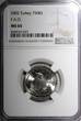 Hong Kong 750000 Lira TURKEY Copper-Nickel 2002  FAO NGC MS65 TOP GRADED KM# 1162 (027)