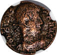NUMMUS 337 AD Roman Empire CONSTANS AD 337-350 AE4 BI  (FOLLIS) /Two victories NGC (223)