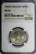 20 Forint Hungary 1989 BP  György Dózsa NGC MS66 TOP GRADED KM# 630 (028)