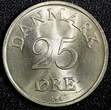 25 Øre Denmark Frederik IX Copper-Nickel 1957  GEM BU COIN KM# 842.2 (23 852) Uncertified