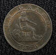 1 Centimo Spain Provisional Government Copper 1870 OM  KM# 660 (22 480) Uncertified