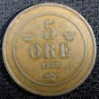 Bronze SWEDEN Oscar II (1872-1907)  1888 5 ORE KM# 736 (22 963) Uncertified