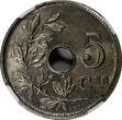 14 5 Centimes BELGIUM Albert I 1924/ OVERDATE NGC MS63 TOP GRADED KM# 67 (1)