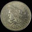 25 Centavos Guatemala Copper-Nickel 1993  KM# 278.5 (24 660) Uncertified