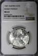 25 Schilling Austria Maria Theresia Silver 1967  NGC MS63 KM# 2901 (01)