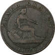 5 Centimos SPAIN Provisional Government Copper 1870 OM  KM#662 (21 154) Uncertified