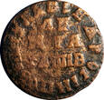 1712 Denga 1712 Russia Peter I Copper 1/2 Kopek 4,45 g KM# 116 (6874) Uncertified