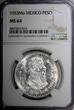 1963 Peso 1963 Mexico ESTADOS UNIDOS MEXICANOS Silver  Jose Morelos NGC MS64 KM#459(4)