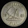 1 Shilling Fiji Elizabeth II Copper-Nickel 1961  KM# 23 (27 970) Uncertified