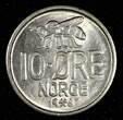 10 Øre Norway Olav V 1967  Large letters KM# 411 (27 393) Uncertified