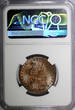 United Kingdom 1/2 Penny Great Britain Victoria Copper 1854  NGC MS63 BN Nice Toned KM#726 (21)