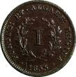 1 Real Mozambique Maria II Copper 1853  Mintage-100,000 SCARCE KM# 24 (18 839) Uncertified