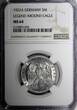 3 Mark Germany,Weimar Republic 1922 A  NGC MS64 LEGEND AROUND EAGLE KM# 29 (024)