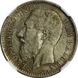 1886 Franc 1886 Belgium Leopold II Silver  Flimish NGC XF45 KEY DATE SCARCE KM29.1 (3)