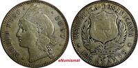 Dominican Republic 1/2 Peso Dominican Republic Silver 1897 USA Philadelphia mint KM# 15 (18 753) -