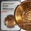 Ireland 1968 Penny 1968 Ireland Republic Bronze  NGC MS65 RD NICE RED He... 47,24 EUR  zzgl. 12,88 EUR Versand