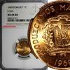 Dominican Republic 1 Centavo Dominican Republic Bronze 1969 NGC 64 RD F.A.O. RED TONING KM# 32 (13) -