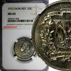 Dominican Republic 25 Centavos DOMINICAN REPUBLIC 1972 NGC MS65 GEM Mintage-800,000 KM# 20a.1 (028) -