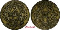 2 Francs TUNISIA Chambers of Commerce 1345/1926  Mintage 500,000 KM# 248 (18 954) Uncertified
