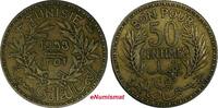 50 Centimes Tunisia Chambers of Commerce 1352//1933  aUNC Toned KM# 246 (18 914)