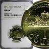 Haiti 1 Gourde Haiti Brass 2013 NGC MS65 Citadelle de Roi Christophe KM# 155 (046) -