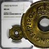 Fiji 1 Penny 1942 Fiji George VI Brass 1942 S  NGC MS64 San Francisco Mi... 51,53 EUR  zzgl. 12,88 EUR Versand