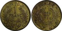 Tunisia 1 Franc 1926 Tunisia 1344 (1926)  KEY DATE DOUBLE STRUCK ERROR U... 25,77 EUR  zzgl. 12,88 EUR Versand