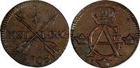 1/4 Skilling SWEDEN Copper King Gustav IV Adolf 1808  AU KM# 564 (19 545)