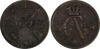 1/2 Skilling Sweden Gustaf IV 1802  Overstruck on 1 Ore S.M.1734 KM# 565 (19 462) Uncertified