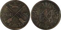 SWEDEN Adolf Frederick Copper 1761 SM 2 Ore Mintage-422,000 KM# 461 (19 619) Uncertified