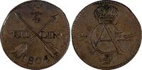 1/4 Skilling SWEDEN Gustav IV Adolf Copper 1802  XF KM# 564 (19 593) Uncertified