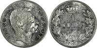 1 Dinar Serbia Peter I (1903-1918) Silver 1912  Mint Luster KM# 25.1 (19 750) Uncertified