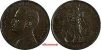 1 Centesimo Italy Vittorio Emanuele III Bronze 1912 R  KM# 40 (19 813) Uncertified