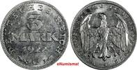 Germany 3 Mark Germany,Weimar Republic 1922 G 3 Years of Weimar Constition UNC KM#29(1) -