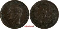 Greece 5 Lepta 1878 Greece George I Copper 1878 K  Bordeaux Mint,France ... 17,18 EUR  zzgl. 12,88 EUR Versand